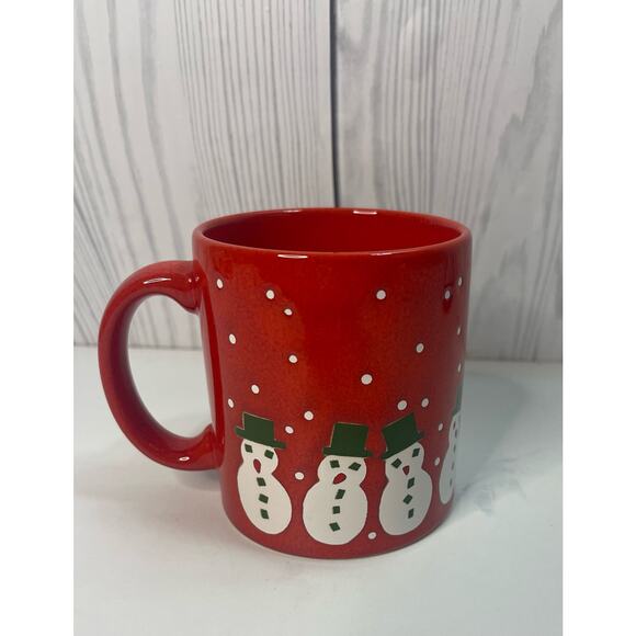 Vintage WAECHTERSBACH  Coffee Cup Mug West Germany Snowman - Picture 1 of 4